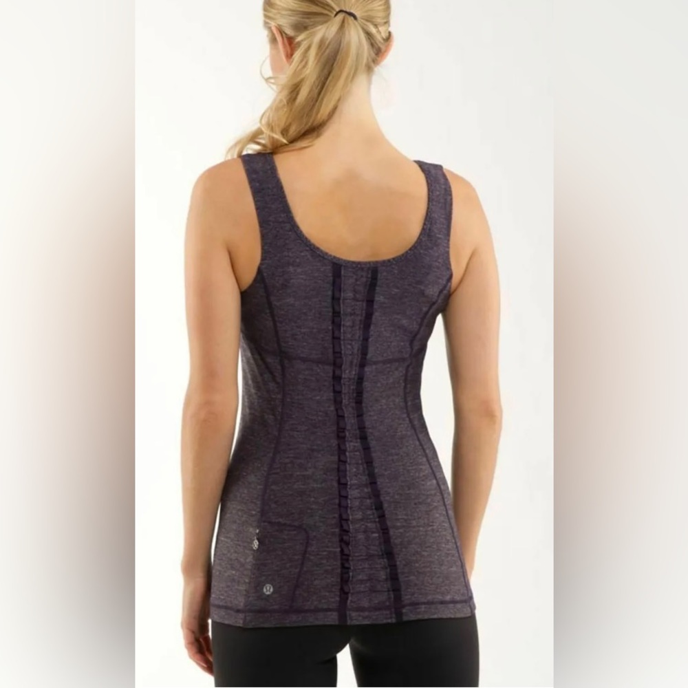 Women’s Lululemon‎ Run Free Dash  Tank Top Heathered Black Size 6